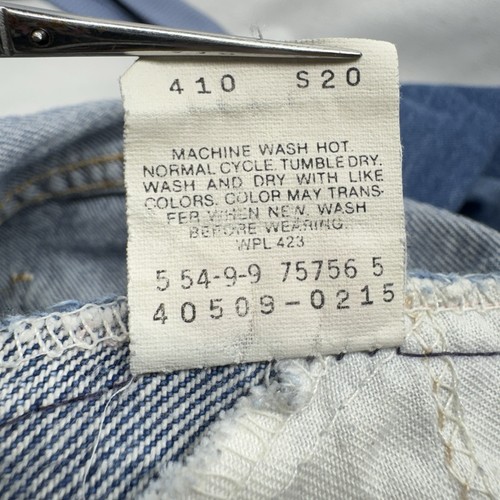 Vintage 90s Levis 509 Orange Tab Denim Blue Jeans Classic Fit USA 33x32 - Picture 12 of 12