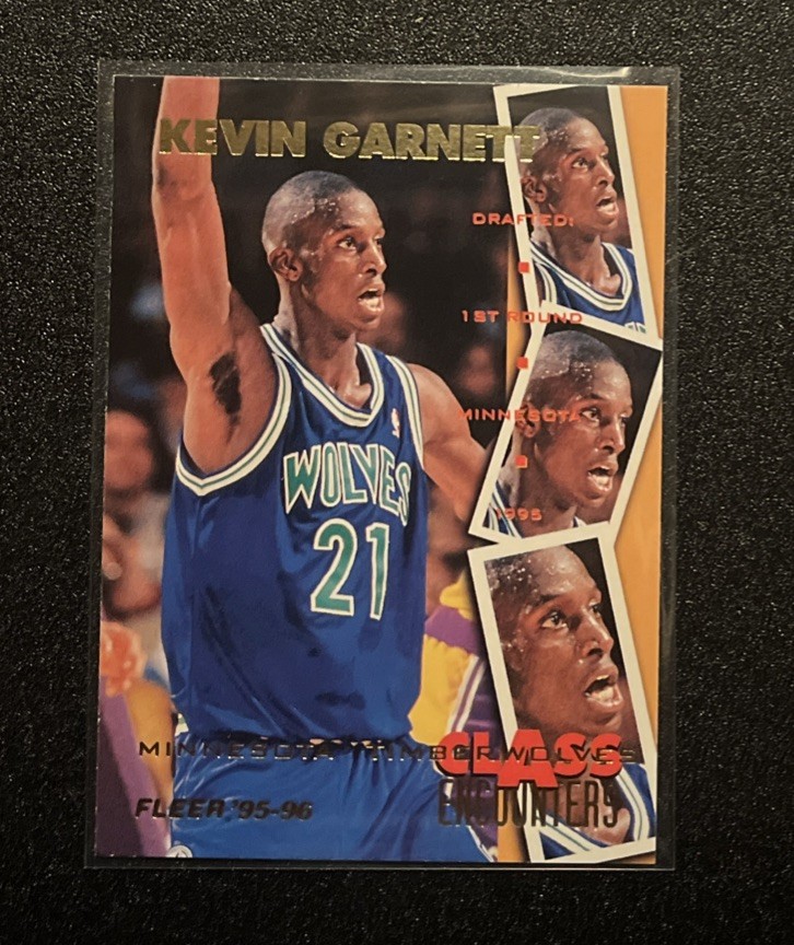 1995-96 Fleer Class Encounters KEVIN GARNETT ROOKIE CARD NBA RC #24 Of 40