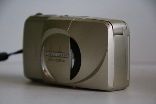 Olympus Mju Zoom 140, Silver, Working Film Camera Point & Shoot COSMETIC MARKS - Picture 3 of 10