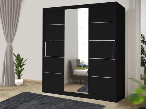 Oslio Modern Style Bedroom Sliding Door Wardrobes - Picture 4 of 10