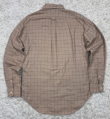 Camisa Ralph Lauren Abotonada Para Hombre Pequeña Marrón Cuadros Manga Larga Poni - Imagen 7 de 14