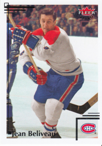 2012 Fleer Retro Jean Beliveau #48 card