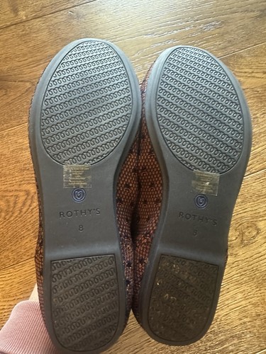 Rothy’s The Loafer Sienna Punkte orange/blau Slipper Textil Flats Damengröße 8 - Bild 6 von 7