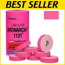 Strong Adhesive Fluorescent Pink Labels for Monarch 1131 - 20,000 Labels Total