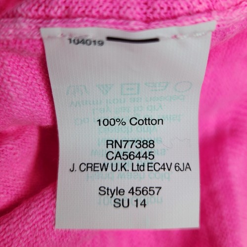 Maglione pullover J Crew donna taglia media rosa fluo girocollo nuovo con etichetta - Foto 5 di 6