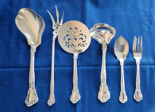 6 pc Serving Set Chantilly by Gorham Sterling Silver 305 Grams