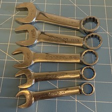 Snap-on Stubby Combination Wrench 5 Piece 12 Pt. Oxi 1416202224