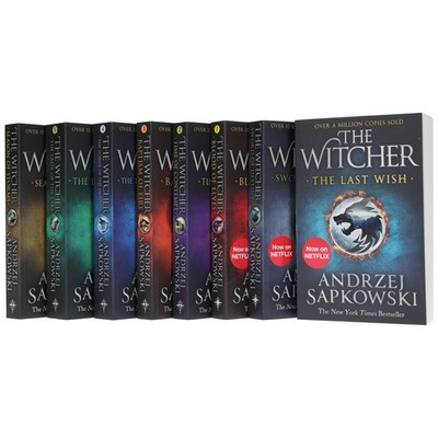 The Witcher Complete Series By Andrzej Sapkowski 8 Books Box Set