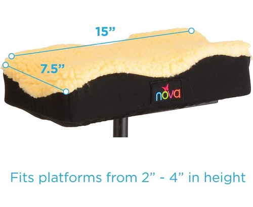 Nova Universal Knee Walker Pad Cover, Thick Padded Fleece Faux Sheepskin NEW - Picture 2 of 8