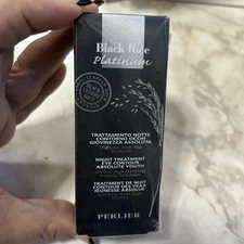 Perlier Black Rice Platinum Night Treatment Eye Contour Absolute Youth .50 fl oz