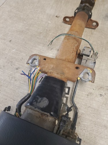 1995-1996 CHEVY/GMC S10 S15 TILT STEERING COLUMN ASSEMBLY KEY COLUMN SHIFT - Picture 5 of 9