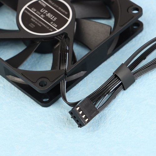 Teucer UT-8015 8CM Chassis Fan Slim 12V/4Pin PWM PC Case Cooling Ventilator _cn - Bild 5 von 10