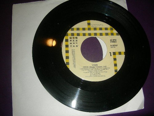  Pop 45 Vixen "Cryin' / Desperate"" EMI Manhattan 1988 VG+ - Picture 1 of 4
