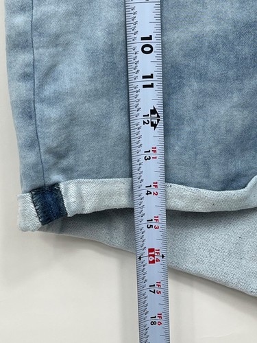 Damen Mid Rise Jeansshorts Größe 16 Bündchen Stretch fast berühmt - Bild 5 von 8