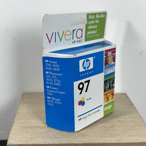 Versiegelt Original Vivera HP 97 dreifarbige große Tintenpatrone LÄUFT AB - MÄRZ 2006 - Bild 2 von 6