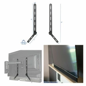 Universal-Steel-Sound-bar-Soundbar-Speaker-Bracket-Mount-Above-TV-Below-TV-Black