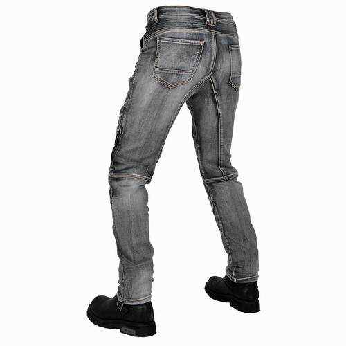 Motorrad Jeans Retro mit CE-Protektoren Knie Kevlar Damen & Herren - Bild 6 von 18