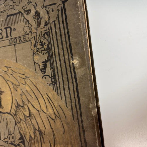 RARE - The RAVEN Edgar Allan Poe - Gustave Dore Illustrated 1st Edition 1884 - Foto 11 di 24