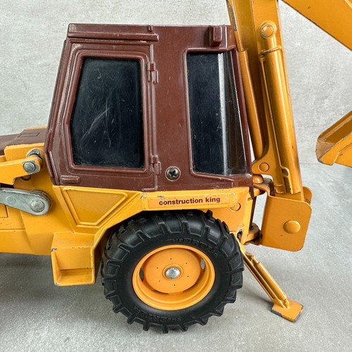 Vintage ERTL 1:16 Scale Case 580E Diecast Toy King Loader Backhoe 1980s Metal - Picture 4 of 24
