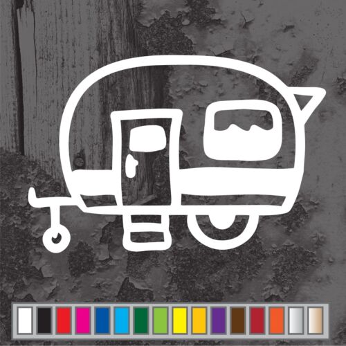 RV CAMPER cut vinyl decal #2 Camping Pull-Behind Camper car truck window sticker - Bild 2 von 2