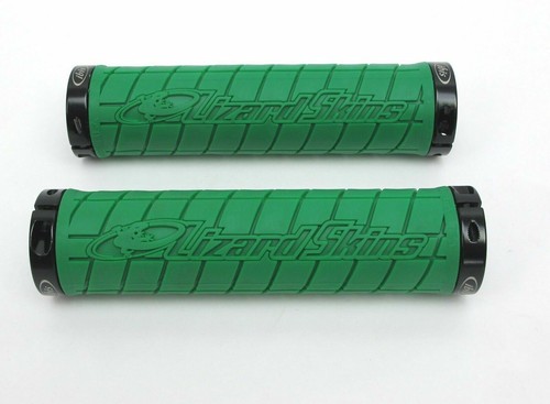 Lizard Skins Logo Mountain Bike Grips Lock-On Dark Green - Ibis Logo $29MSRP - Picture 9 of 12