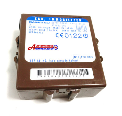 Daihatsu YRV Steuergerät Wegfahrsperre WFS 89702-97403  89780-97402