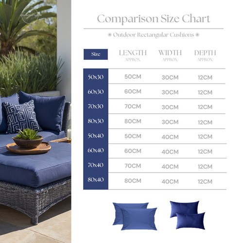 Cushions with Covers, Rectangle Water Resistant, Patio, Rattan, High Quality - Picture 93 of 113
