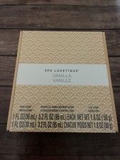 Spa Luxetique Vanilla Gift Set Body Lotion, Shower Gel, Bubble Bath EXP 11/26