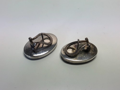 Usato - Orecchini In Argento 925 Con Amatista E Peridoto - SILVER EARRINGS - Foto 5 di 5