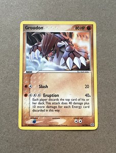 Groudon 14/106 Emerald Regular Rare Pokemon Near Mint Condition