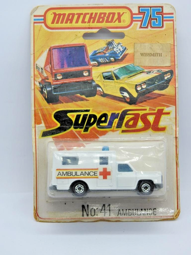 MATCHBOX SUPERFAST VINTAGE No.41 AMBULANCE MINT IN UNOPENED BLISTER PACK 1978