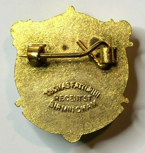 Enamel Woolston & District Bowling Club 1913 Badge By Thomas Fattorini - Picture 2 of 4