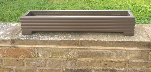 Coloured long Wooden Decking Planter/Window Box/Trough/Garden/Herb/Flower - Picture 21 of 40