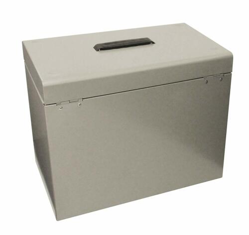 Home Security File Box Safe Lockable Waterproof Fireproof Office Storage in grey - Picture 6 of 11
