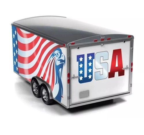 1/18 Autoworld Enclosed Trailer (AMM1266) American Muscle Diorama - Picture 5 of 5