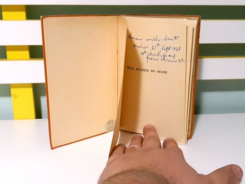 We'll Soldier No More! Vintage 1946 HC Book by Michael Burt - 第 3/5 張圖片