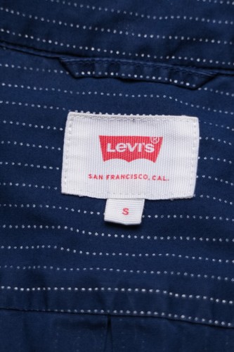 Levi Strauss & Co Men Casual Shirt Blue Striped Cotton size S - Picture 4 of 11