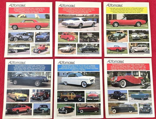 6 Issue Lot COLLECTIBLE AUTOMOBILE Magazine 1990 Full Year CLASSIC Vintage CARS - Picture 2 of 2