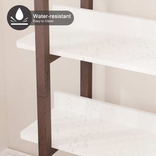 Multifuction Bookcase Shelving w/ Solid Wood Frame Plant Standing for Home Decro - Picture 15 of 44