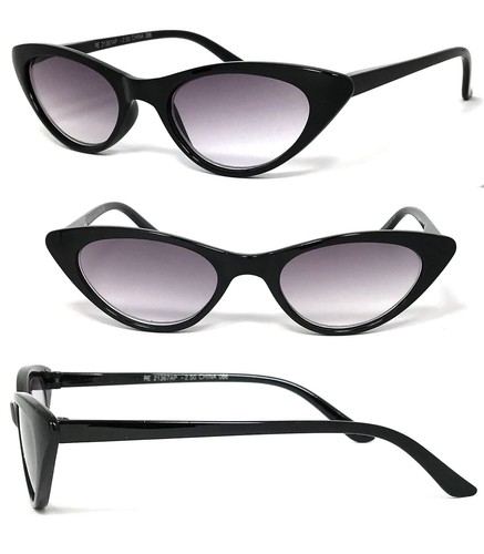 Woman Cat Eye Full Lens Reading Sunglasses Sun Reader SpringTemples UV Protect - Picture 5 of 11