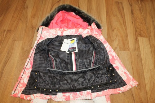 Sportalm Kitzbühel Damen Ski Jacke mit Echt Pelz Pink Weiß Größe 36 S Neu - Bild 5 von 9
