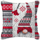 Knüpfkissen Set Wichtel Weihnachten Christmas Handarbeit Kissen Couchkissen