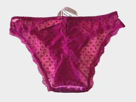 VICTORIA'S SECRET Dream Angels Cheekini Tanga PANTY Hot Pink Mesh Back Size XS