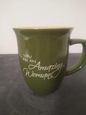 Abbey Gift You Are An Amazing Woman Coffee Mug Proverbs 31:29 Green