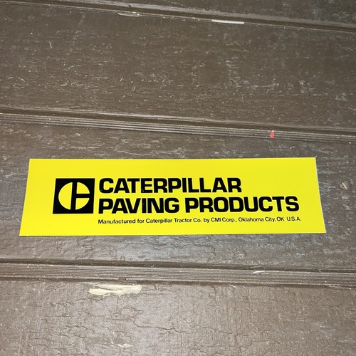 Vintage CAT Paving Products Sticker Decal Ephemera Advertising Block C Logo PBA - Picture 7 of 7