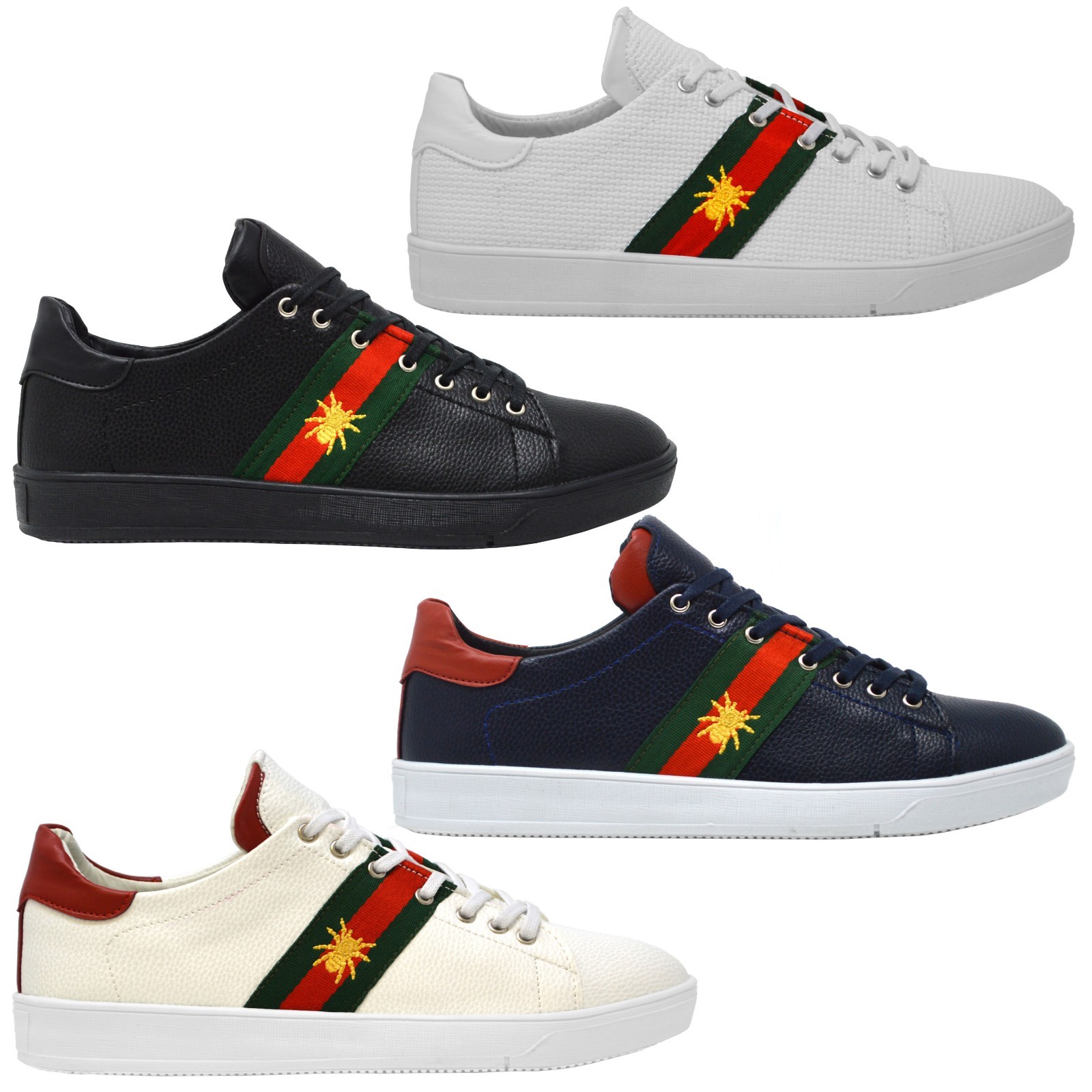 Hommes Casual Boys Smart été Designer Ace Baskets Partie en Cuir Synthétique Baskets Hommes Casual Boys Smart été Designer Ace Baskets Partie en Cuir Synthétique Baskets