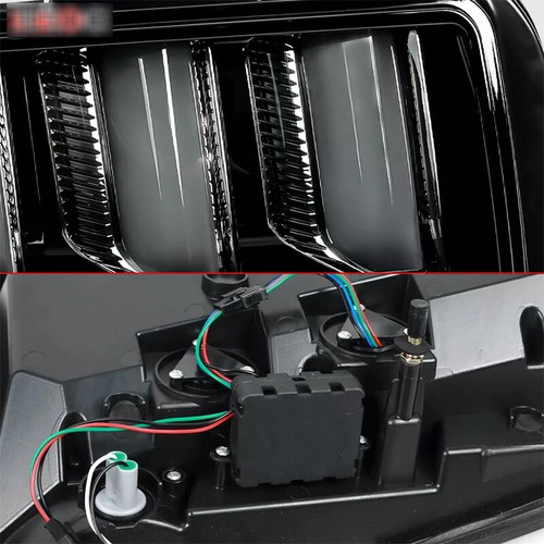 2Pcs Smoked LED Sequential Tail Lights Signal Lamps For 2005-2009 Ford Mustang - Picture 5 of 9
