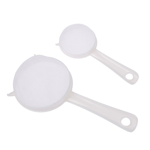 Kitchen Handheld Plastic Screen Mesh Tea Leaf Strainer Flour Sieve Colan wi - Bild 2 von 14