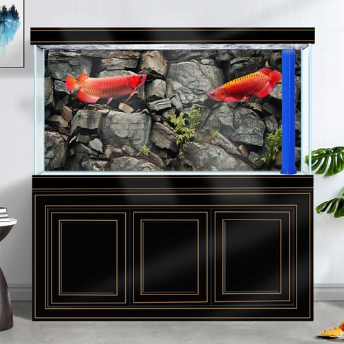 48X24In Stone Aquarium Background, Natural Rocky Glass Terrarium Background - Picture 4 of 12