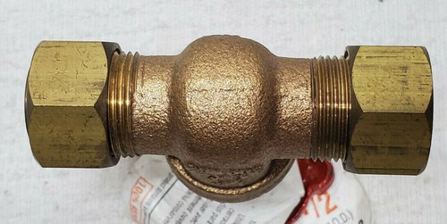 NEW MUELLER B&K 100-803 1/2" COMPRESSION BRASS GATE VALVE - Picture 4 of 4